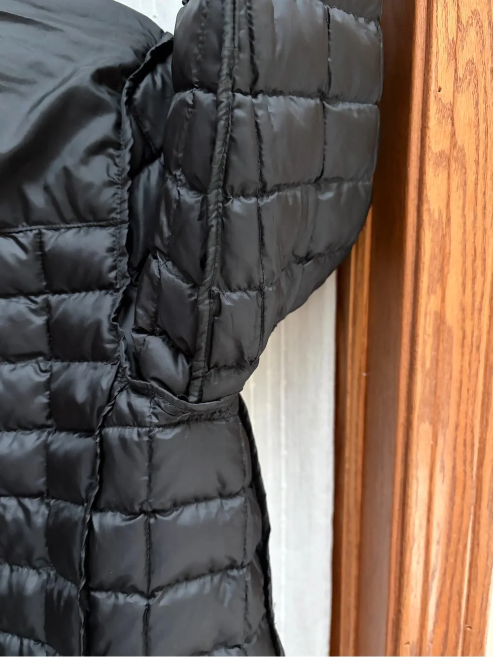 The North Face Mens Black ThermoBall Eco Quilted Full Zip Jacket Small S